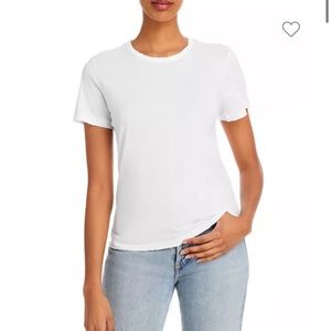 Cotton Citizen distressed white tshirt. Size XS